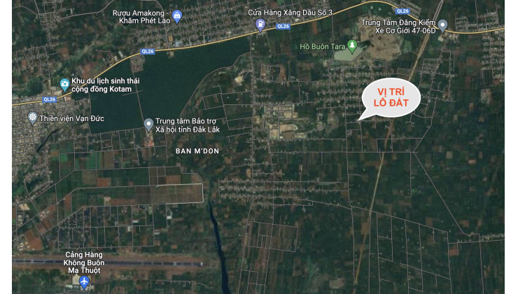 Đầu tư 550tr lô đất full thổ cư khu bàn cờ gần nút giao cao tốc Khánh Hòa - Buôn Ma Thuột